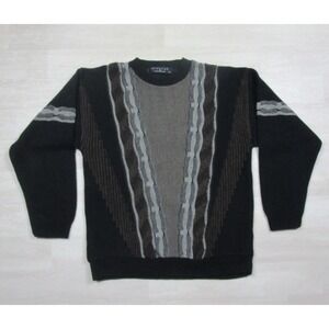 Vintage 90s Protege Collection Sweater Mens Size (M) 3-D Knit USA Made